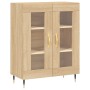 Credenza Rovere Sonoma 69,5x34x180 cm in Legno Multistrato