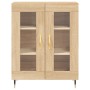 Credenza Rovere Sonoma 69,5x34x180 cm in Legno Multistrato