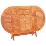 Set Pranzo da Giardino 9 pz Grigio Legno Eucalipto e Textilene