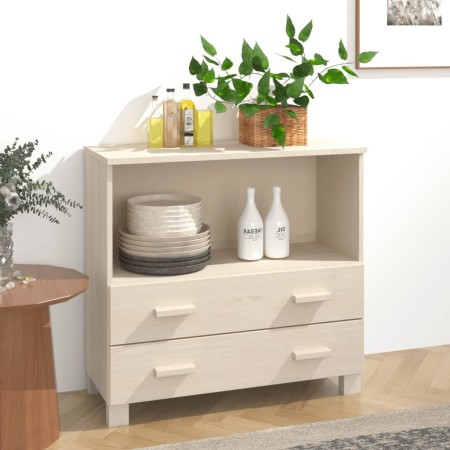 Credenza HAMAR Miele 85x35x80 cm in Legno Massello di Pino