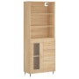 Credenza Rovere Sonoma 69,5x34x180 cm in Legno Multistrato