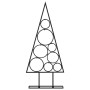 Albero di Natale Decorativo in Metallo Nero 60 cm