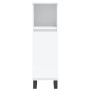 Set Mobili da Bagno 3 pz Bianco in Legno Multistrato