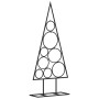 Albero di Natale Decorativo in Metallo Nero 60 cm