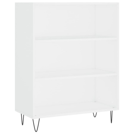 Credenza Bianca 69,5x32,5x180 cm Legno Multistrato