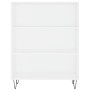 Credenza Bianca 69,5x32,5x180 cm Legno Multistrato