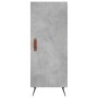 Credenza Grigio Cemento 34,5x34x180 cm in Legno Multistrato