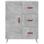 Credenza Grigio Cemento 69,5x34x180 cm in Legno Multistrato