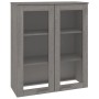 Scaffale per Credenza Grigio Chiaro 85x35x100 cm Legno di Pino