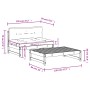 Set Divani Giardino 2 pz con Cuscini Legno Massello di Douglas