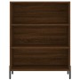 Credenza Rovere Marrone 69,5x34x180 cm in Legno Multistrato