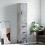 Credenza Grigio Cemento 34,5x34x180 cm in Legno Multistrato