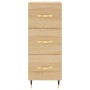 Credenza Rovere Sonoma 34,5x34x180 cm in Legno Multistrato