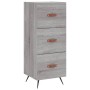 Credenza Grigio Sonoma 34,5x34x180 cm in Legno Multistrato