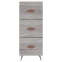 Credenza Grigio Sonoma 34,5x34x180 cm in Legno Multistrato