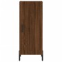 Credenza Rovere Marrone 34,5x34x180 cm in Legno Multistrato