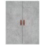 Credenza Grigio Cemento 69,5x34x180 cm in Legno Multistrato