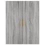 Credenza Grigio Sonoma 69,5x34x180 cm in Legno Multistrato