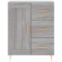 Credenza Grigio Sonoma 69,5x34x180 cm in Legno Multistrato