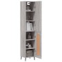 Credenza Grigio Sonoma 34,5x34x180 cm in Legno Multistrato