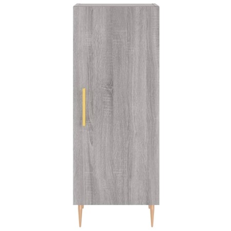 Credenza Grigio Sonoma 34,5x34x180 cm in Legno Multistrato