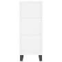 Credenza 34,5x32,5x180 cm in Legno Multistrato Bianco Lucido