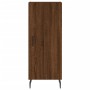 Credenza Rovere Marrone 34,5x34x180 cm in Legno Multistrato