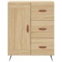 Credenza Rovere Sonoma 69,5x34x180 cm in Legno Multistrato