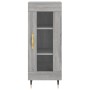 Credenza Grigio Sonoma 34,5x34x180 cm in Legno Multistrato