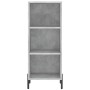 Credenza Grigio Cemento 34,5x34x180 cm in Legno Multistrato