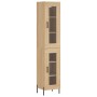 Credenza Rovere Sonoma 34,5x34x180 cm in Legno Multistrato