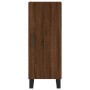 Credenza Rovere Marrone 34,5x34x180 cm in Legno Multistrato