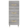 Credenza Grigio Sonoma 34,5x34x180 cm in Legno Multistrato