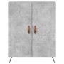 Credenza Grigio Cemento 69,5x34x180 cm in Legno Multistrato