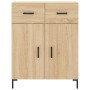 Credenza Rovere Sonoma 69,5x34x180 cm in Legno Multistrato