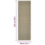 Tappeto in Sisal per Tiragraffi Tortora 80x250 cm