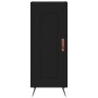 Credenza Nera 34,5x34x180 cm in Legno Multistrato