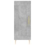 Credenza Grigio Cemento 34,5x34x180 cm in Legno Multistrato