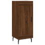 Credenza Rovere Marrone 34,5x34x180 cm in Legno Multistrato