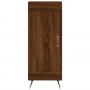 Credenza Rovere Marrone 34,5x34x180 cm in Legno Multistrato