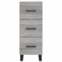 Credenza Grigio Sonoma 34,5x34x180 cm in Legno Multistrato