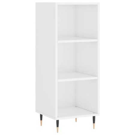 Credenza 34,5x34x180 cm in Legno Multistrato Bianco Lucido