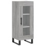 Credenza Grigio Sonoma 34,5x34x180 cm in Legno Multistrato