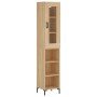 Credenza Rovere Sonoma 34,5x34x180 cm in Legno Multistrato