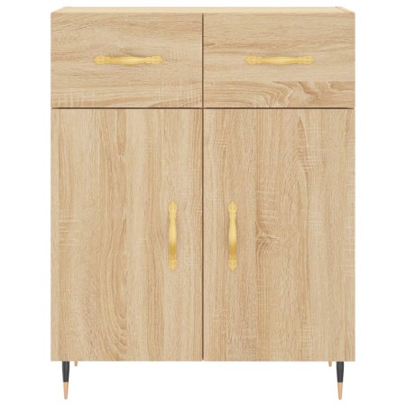 Credenza Rovere Sonoma 69,5x34x180 cm in Legno Multistrato