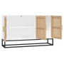 Credenza Bianca 105x30x65 cm in Legno Multistrato