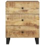 Comodino 50x33x62cm Legno Massello di Mango e Legno Multistrato
