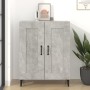 Credenza Grigio Cemento 69,5x34x90 cm in Legno Multistrato