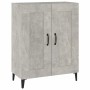 Credenza Grigio Cemento 69,5x34x90 cm in Legno Multistrato