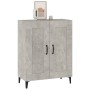 Credenza Grigio Cemento 69,5x34x90 cm in Legno Multistrato